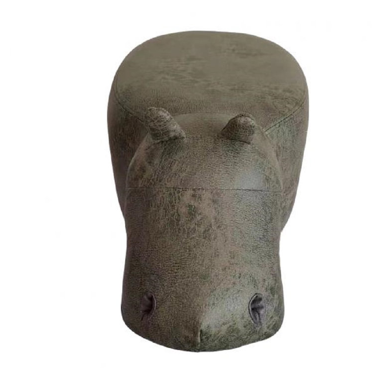 Gardeco 33Cm Wide Faux Leather Animal Print Footstool Ottoman & Reviews